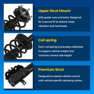 Koil pegas pegas perakitan Struts lengkap depan untuk 2003-2008 untuk <span class=keywords><strong>Mazda</strong></span> 6 Set suspensi 2 Model 172195 - Product Image 3