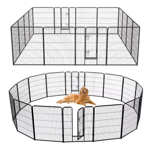 Gabbia per Cani con Telaio in Ferro Zincato e Finitura Verniciata a Polvere, Sicura per Interni ed Esterni, Facile da Montare per Animali di Piccola Taglia - Product Image 1