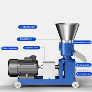 Directo de fábrica, máquina de pellets de alimentación de ganado de alta calidad, máquina de fabricación de forraje de cabra - Product Image 2