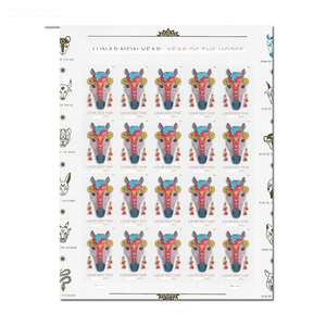 Livre de timbres Première Classe, Édition 2025, Rouleau de 100, Timbres-<span class=keywords><strong>poste</strong></span> éternels 2026 Année du Cheval, Étiquettes de timbres-<span class=keywords><strong>poste</strong></span> australiens - Product Image 1