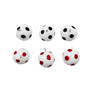 Pendentifs de football simulés Miaoy, accessoires en résine, porte-clés faits main DIY, sacs à <span class=keywords><strong>dos</strong></span>, boucles d'oreilles, colliers, DIY - Product Image 5
