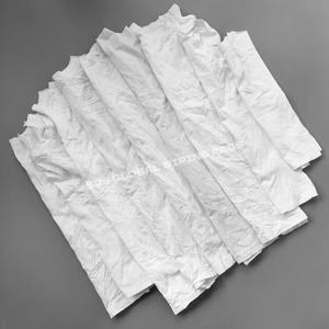 Trapos de Algodón Reciclados para Limpieza Industrial, Trapos de Algodón Blancos Estampados para Taller - Product Image 1