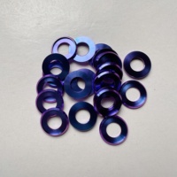 Ventes en gros de rondelles en alliage de titane Gr.5 Torx étoile hexagonale CNC M10 M12 M14 Grade 10.9/12.9 Haute résistance Bleu pour
