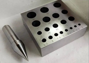 Bloc de monture pour outils en or, rond, ovale, six pièces - Product Image 3