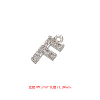 Doreyly — grand pendentif en zircon miniature, pas cher, accessoires à lettres de l'alphabet anglais, 26 pièces