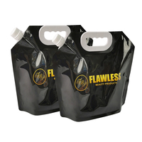 Pochette Souple Transparente en Plastique pour Eau Potable 1L/3L/5L, Sachet Doypack à Bec Verseur pour Liquides et Huiles, Pliable, Anti-Humidité, pour Huile d'Olive