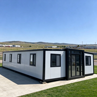 Maison conteneur modulaire préfabriquée postmoderne en acier de 20/40 pieds, confortable, pliable et extensible, pour villa ou hôtel