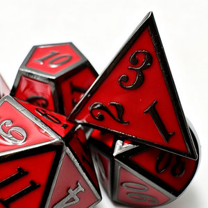 Dés de jeu DND de haute qualité, dés polyédriques personnalisés en métal, 7 pièces - Product Image 2
