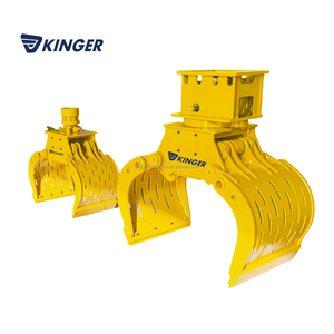 Grapa Hidráulica Giratoria para Demolición y Clasificación KINGER, Grapa Hidráulica para Trabajos de Construcción - Product Image 1