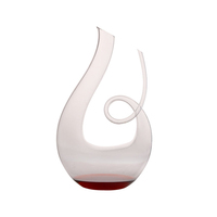 Carafe à vin en forme de serpent soufflée à la main en vente de gros carafe à whisky ensemble de verres à vin en cristal pour la maison et le restaurant style américain
