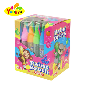 Stylo-pinceau Halal en forme de confiture de fruits liquide, bonbons colorés assortis, boîte de présentation 30 pièces, collations pour enfants - Product Image 6