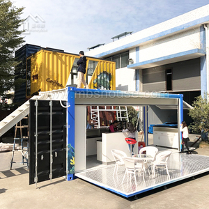 Ống bỏ tiền 40ft <span class=keywords><strong>Container</strong></span> Vận Chuyển Sửa Đổi Đúc Sẵn Đồ Ăn Nhẹ Các Cửa Hàng Bán Lẻ - Product Image 2