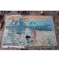 Motif de mosaïque en marbre, image de fleur, carrelage mural