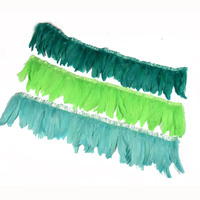 15-20cm couture tissu ruban ruban plume d'oie frange garniture pour bricolage artisanat vêtements robe Costume chapeau accessoire fête décor à la maison