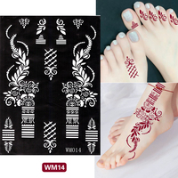 Nouveaux autocollants de tatouage au henné, motifs papillon et fleur, logo personnalisé, simulation avancée, peinture corporelle, bras, main, dos, temporaire, vente en gros