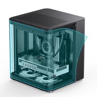 Bonne qualité JONSBO TK-1 NOIR Micro ATX Mini tour Ordinateur Cas Hyperboloïde Verre Conception Bureau PC Cas