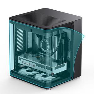 좋은 품질 JONSBO TK-1 블랙 마이크로 ATX 미니 타워 컴퓨터 케이스 쌍곡선 유리 디자인 데스크탑 PC 케이스 - Product Image 2