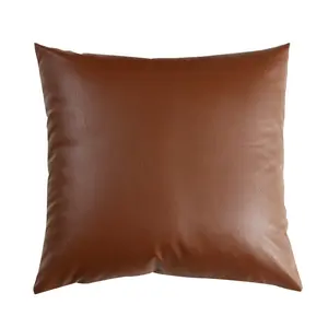 Housse de coussin en cuir, taie d'oreiller décorative, style Boho, imperméable, pour canapé, extérieur, vente en gros