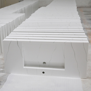 Modern Lavabo Single Basin Solid Surface <strong>Sink</strong> Wall Hung Marble Pattern Wash Basins <strong>Rectangular</strong> Bathroom <strong>Sink</strong> - Product Image 5