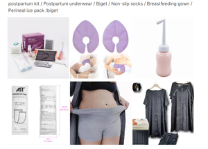 Ensemble Sac de Maternité Professionnel pour Maman Kit Post-Partum pour Accouchement et <span class=keywords><strong>Naissance</strong></span> de Bébé - Product Image 6