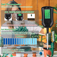 Sonde intelligente 4-en-1 pour le soin des plantes : humidimètre, pH-mètre, capteur de température et de luminosité, contrôle par application