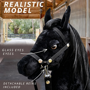 DR Juguetes de Peluche Personalizados: Cabeza de Caballo de Juguete con Palo, Accesorios - Product Image 2