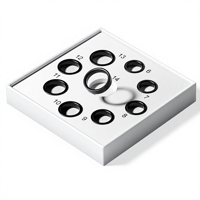 HOU Official Smart Plastic Ring Size Measuring Set (Sizing Kit) Reusable AI Ring Finder Tapes for US Sizes 6-13