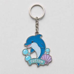 Porte-clés personnalisés en gros de haute qualité en forme de dauphin, souvenirs de visite d'aquarium, cadeaux aquatiques - Product Image 3