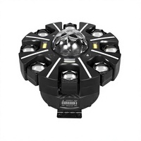 Projecteur mobile à huit bras Spider RGBW LED Laser Strobe 20 éclairs/secondes, contrôlé DMX512 25 canaux, 10W IP33, dimmable, pour discothèque