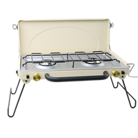 Réchaud de Camping pliable à Double brûleur Portable petite table de cuisson à gaz pour la cuisson en plein air parfait réchaud à gaz Butane pour le Camping