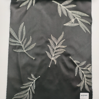 Tissu en similicuir PU imprimé effet broderie à prix abordable avec support tricoté 300 GSM pour robes et vestes