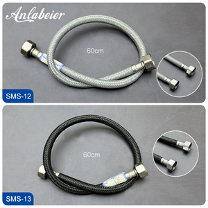 Tuyau flexible tressé en métal pour raccordement d'eau, en acier inoxydable, pour douche, toilettes, bidet, cuisine, remplacement de plomberie - Product Image 6