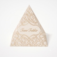 Maßgeschneidertes Design Ramadan Mubarak Luxus Ramadan Geschenkverpackungsset Einzigartige Pyramidenförmige Dattel-Geschenkbox mit Ebenen