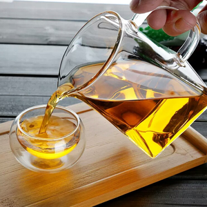 Eapot de acero inoxidable con infusor, hoja de oaker eapot de borosílice, descenso y eapot et (350-750ml) - Product Image 4