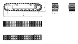 Chenille en acier <span class=keywords><strong>de</strong></span> 10 à 30 tonnes, conception personnalisée, fabrication directe, <span class=keywords><strong>mini</strong></span>-excavatrice à chenilles, plate-forme <span class=keywords><strong>de</strong></span> forage, concasseur mobile - Product Image 5