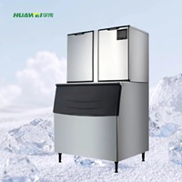 Máquina Automática para Hacer Cubitos de Hielo Comercial de Alta Productividad, Accionada por Motor, Fácil de Operar, Adecuada para Bares y Cafeterías