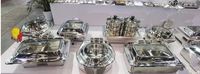 Chauffe-plat en acier inoxydable pour buffet, service traiteur, présentoir chauffe-aliments