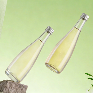 Botella <span class=keywords><strong>de</strong></span> Vidrio Vacía <span class=keywords><strong>de</strong></span> 330 ml <span class=keywords><strong>de</strong></span> Diseño Personalizado Premium para Licor, Agua Mineral Purificada, Jugo, Agua con Tapa - Product Image 4