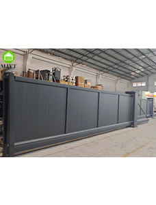Porte coulissante sans rail en <span class=keywords><strong>aluminium</strong></span>, porte linéaire à suspension, <span class=keywords><strong>portail</strong></span> électrique à cantilever, réduction de 10% en décembre - Product Image 1