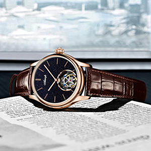 Orologio Meccanico da Uomo Aesop con Vetro Zaffiro Sintetico, Quadrante in Pietra Stellare e Tourbillon - Product Image 5
