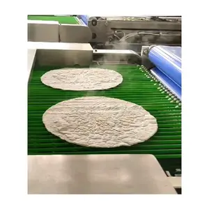 Venta caliente CE comercial tortilla prensa tortilla pan línea de producción de pan plano equipo de envoltura línea de producción de alimentos