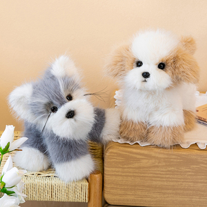 Peluche personnalisée haut de gamme Teddy Medusa Poodle, chien en peluche doux et moelleux avec chapeau en dentelle et fruits, pour cadeau, vente en gros, OEM, ODM, sur mesure - Product Image 3