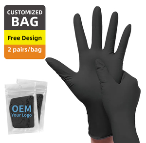 BG102 Customize Package Blue Nitrile Glove Powder Free <strong>Cheap</strong> Exam Dental Examination Disposable Nitrile Gloves Without Powder - Product Image 3