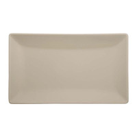 Plat de service rectangulaire Boston Sand en grès 25 × 15 cm M1934 139460