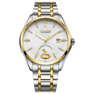 Reloj Mecánico Automático MIGE para Hombre, 40 mm, Acero Inoxidable, Esfera Azul, Visualización de Fecha, Cristal de Zafiro, Estilo Ejecutivo - Product Image 4