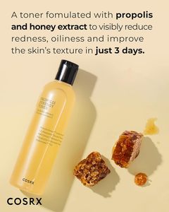 Tonique hydratant instantané COSRX Full Fit Propolis Synergy 280ml, enrichi en propolis 72,6%, miel 10,7% et panthénol, soin coréen pour la peau. - Product Image 2