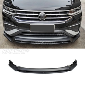 Car Front Bumper <b>Lip</b> Diffuser Spoiler Glossy Black Modification Part for Volkswagen Tiguan L 2022 Protector Car Accessories - Product Image 1