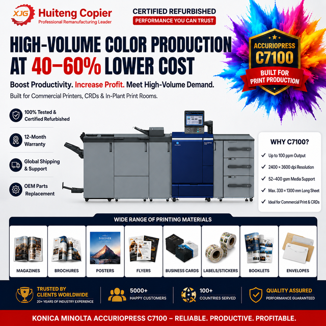 AccurioPress C7100 C7090 7100 7090 Copier for Konica Minolta Refurbished Used Photocopy Machine Color Laser Printer Photocopier