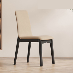 Chaise de salle à manger au design moderne et luxueux, en bois massif, en cuir PU, écologique, durable, portable, pour la maison, le <span class=keywords><strong>bureau</strong></span>, la salle de bain, l'hôtel, l'intérieur L008 - Product Image 1