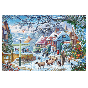 Jeu d'intérieur pour adultes bricolage 1000 pièces <span class=keywords><strong>puzzle</strong></span> <span class=keywords><strong>de</strong></span> Noël en carton - Product Image 2